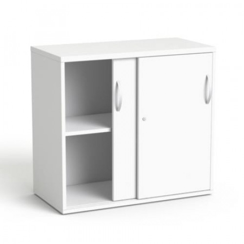 Mayah Szekrény asztalmagas tolóajtós polcos Freedom SV-16 fehér