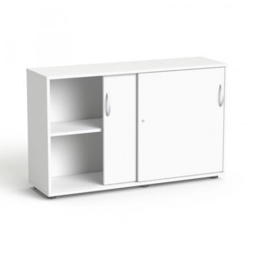 Mayah Szekrény 2 rendező magas tolóajtós polcos Freedom SV-12 fehér