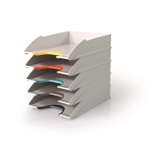 Durable Irattálca szett műanyag 5 részes VARICOLOR MIX