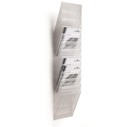 Durable Prospektustartó fali álló A4 FLEXIBOXX áttetsző