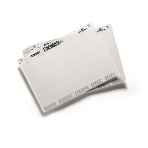 Durable Betétlap 200x27mm fehér