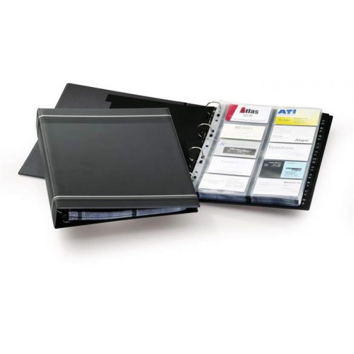 Durable Névjegykártyatartó 400db-os A-Z regiszterrel fekvő VISIFIX szürke