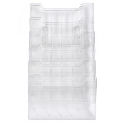 Exacompta Katalógustartó fali A4 fekvő 6 rekeszes Office áttetsző