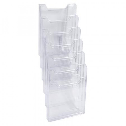 Exacompta Katalógustartó fali A4 álló 6 rekeszes Office áttetsző