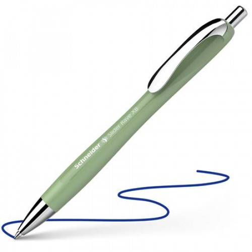 Schneider Golyóstoll 0,7mm nyomógombos Slider Rave XB organikus zöld