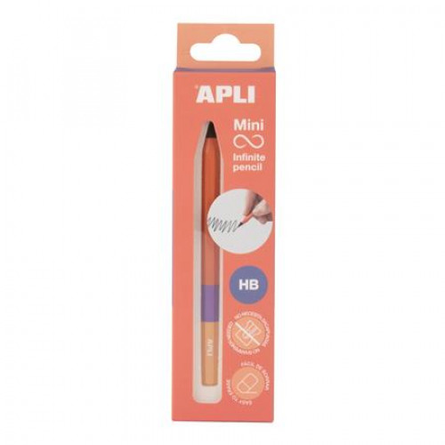 Apli Töltőceruza mini HB hatszögletű tricolor csereheggyel Infinite narancs