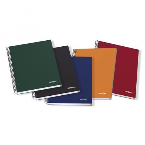 Ambar Spirálfüzet A4 vonalas 150lap keményfedeles Ideas vegyes színek