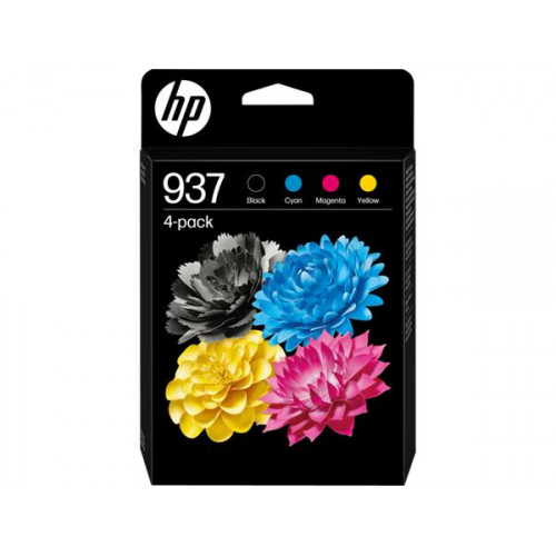 HP 6C400NE Tintapatron multipack Officejet Pro 9120e 9130e nyomtatókhoz 937 b+c+m+y 1250+3x800 oldal