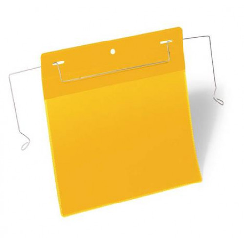 Durable Logisztikai zseb A5 fekvő dróttal sárga