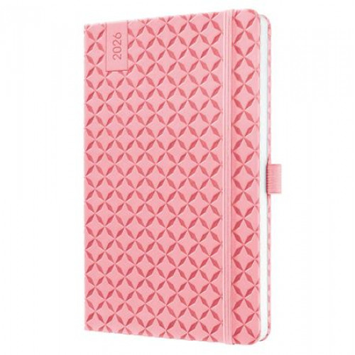 Sigel Naptár A5 heti 2026 kemény borító Jolie rózsaszín