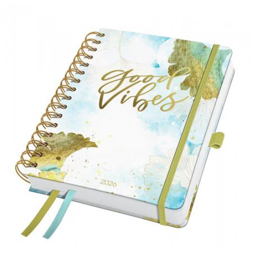 Sigel Naptár spirál A5 heti 2026 kemény borító Jolie Good Vibes