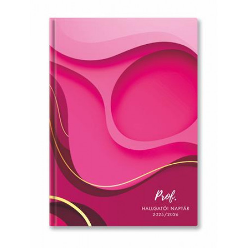 Toptimer Hallgatói naptár 2025/2026 tanév A5 heti pink