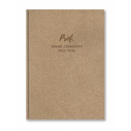 Toptimer Tanári zsebkönyv 2025/2026 tanév A5 heti arany
