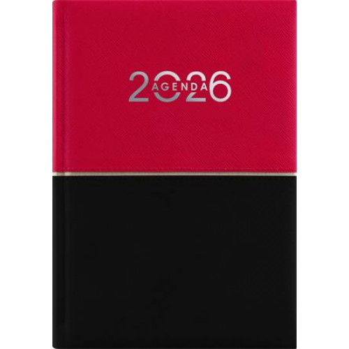 Dayliner Naptár tervező B6 heti Contrast piros-fekete (2026)