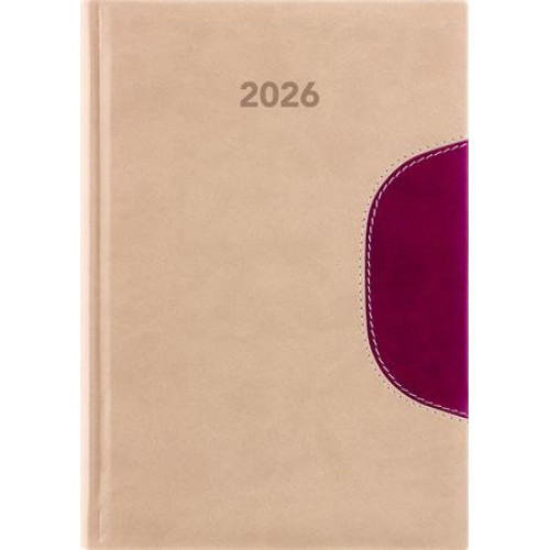 Dayliner Naptár tervező B5 heti Memphis bézs-padlizsán (2026)