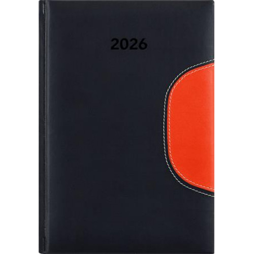 Dayliner Naptár tervező B5 heti Memphis fekete-narancs (2026)