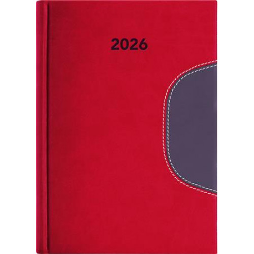 Dayliner Naptár tervező B5 heti Memphis piros-szürke (2026)