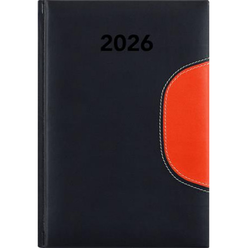 Dayliner Naptár tervező B6 heti Memphis fekete-narancs (2026)