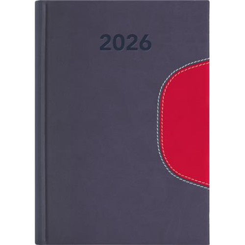 Dayliner Naptár tervező B6 heti Memphis szürke-piros (2026)