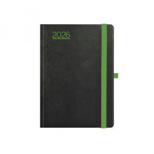 Toptimer Naptár tervező B6 heti Nero fekete-zöld (2026)