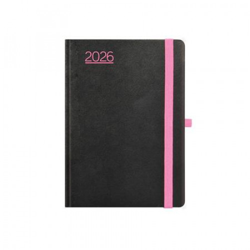 Toptimer Naptár tervező B6 heti Nero fekete-pink (2026)