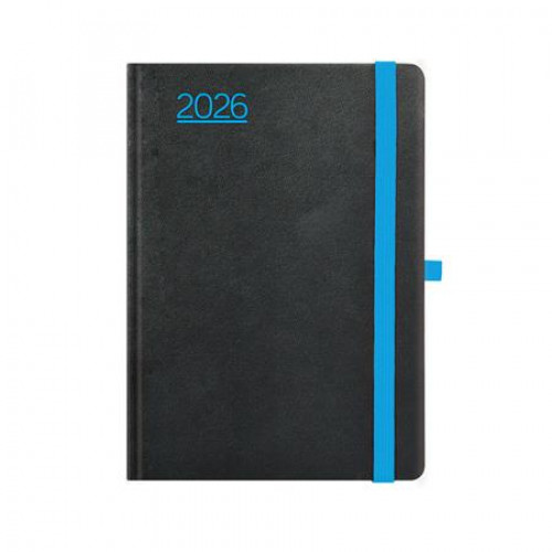 Toptimer Naptár tervező A5 napi Nero fekete-kék (2026)