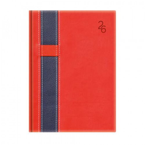 Toptimer Naptár tervező A5 napi Vario piros-kék (2026)