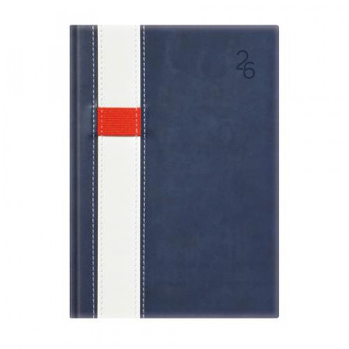 Toptimer Naptár tervező A5 napi Vario kék-fehér (2026)