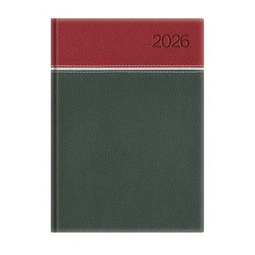 Toptimer Naptár tervező A5 napi Young bordó-fehér-zöld (2026)