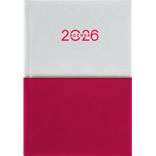 Dayliner Naptár tervező A5 napi Contrast fehér-piros (2026)