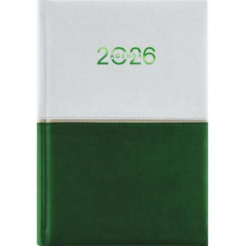 Dayliner Naptár tervező A5 napi Contrast fehér-zöld (2026)