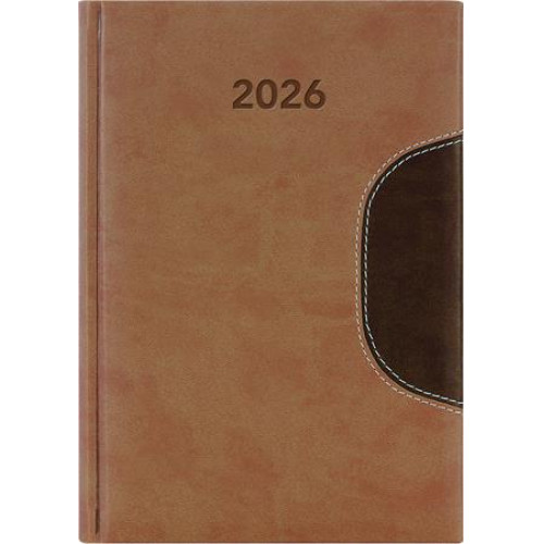 Dayliner Naptár tervező A5 napi Memphis barna-csokoládé (2026)