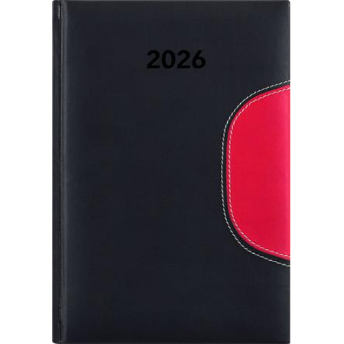 Dayliner Naptár tervező A5 napi Memphis fekete-piros (2026)