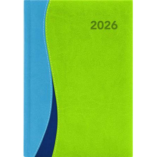 Dayliner Naptár tervező A5 napi Dubai kék-zöld (2026)