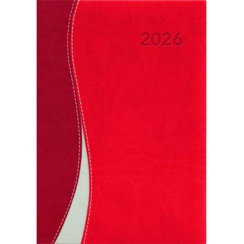 Dayliner Naptár tervező A5 napi Dubai piros-piros (2026)