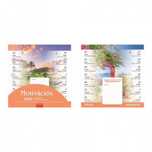 Toptimer Naptár fali mágneses kétheti Motivációs (2026)