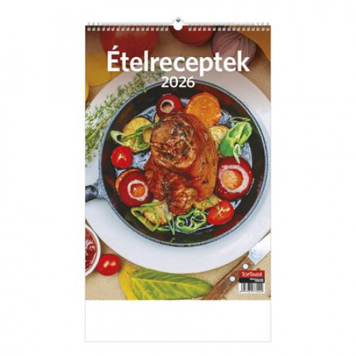 Toptimer Naptár fali Ételreceptek (2026)