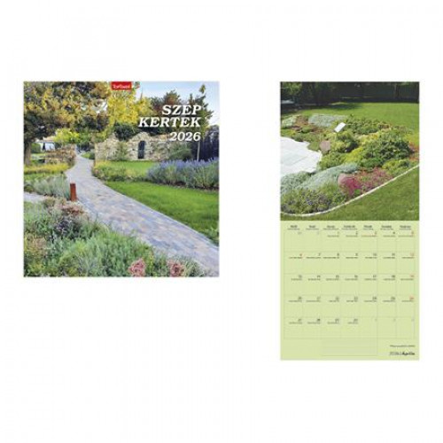 Toptimer Naptár fali Szép kertek (2026)