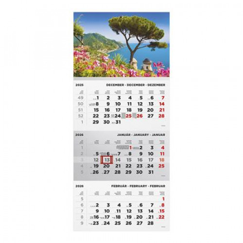 Toptimer Naptár speditőr három hónapos egy tömbős Táj (2026)