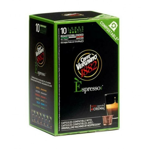 Vergnano Kávékapszula 10db Nespresso kompatibilis Lungo Intenso