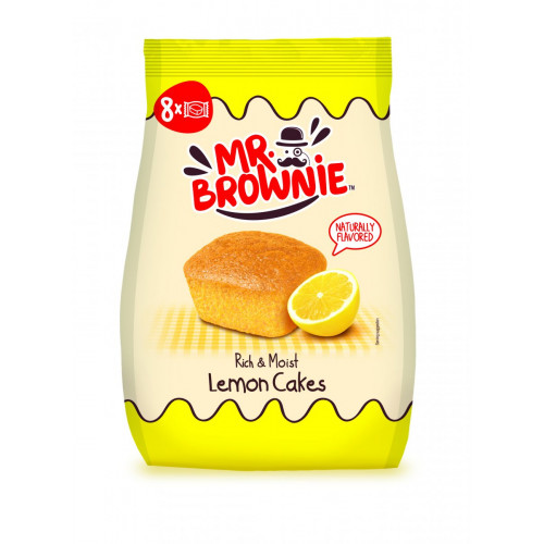 Mr. Brownie Mini sütemény 8x25g citromos