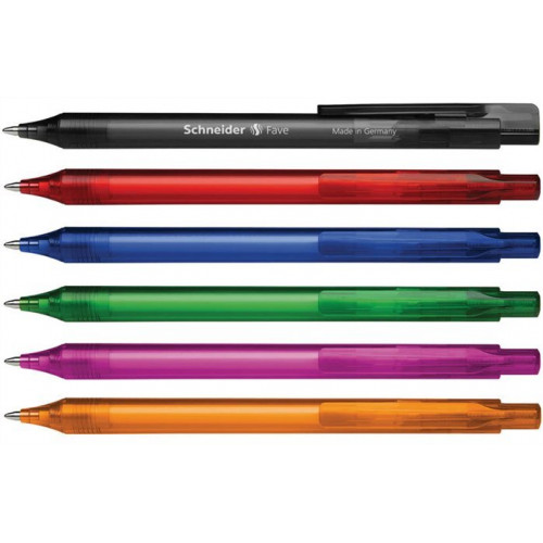 Schneider Golyóstoll 0,5mm nyomógombos Fave vegyes színek