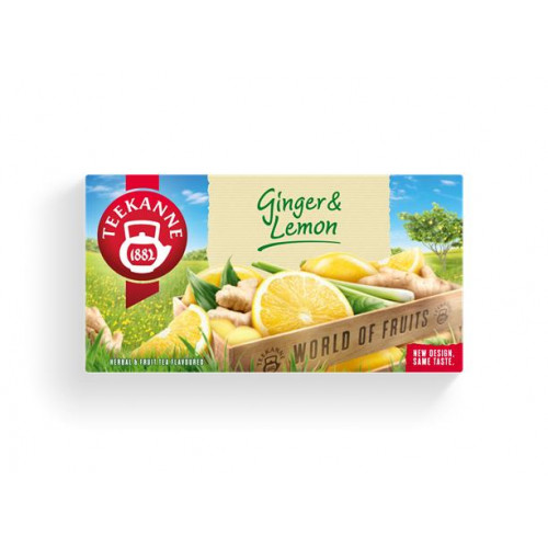 Teekanne Gyümölcstea 20x1,75g World of Fruits gyömbér-citrom