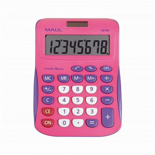Maul Számológép asztali 8 számjegy MJ550 pink-lila asztali