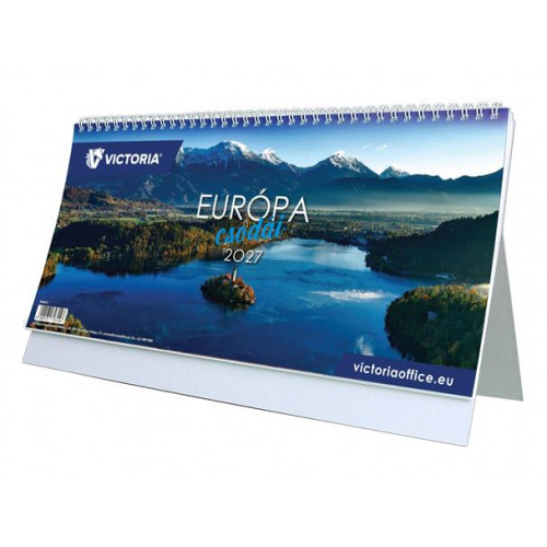 Victoria Office Naptár asztali álló Európa Csodái (2027 évi)