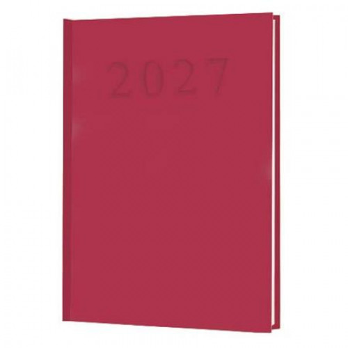 Naptár tervező A5 napi bordó (2027)