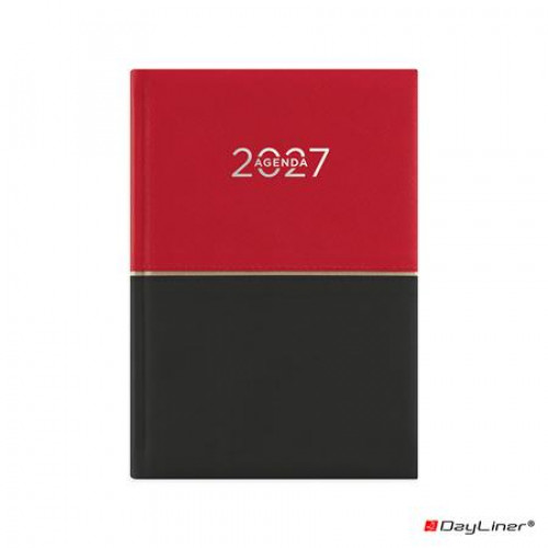 Dayliner Naptár tervező A5 napi Contrast piros-fekete (2027)