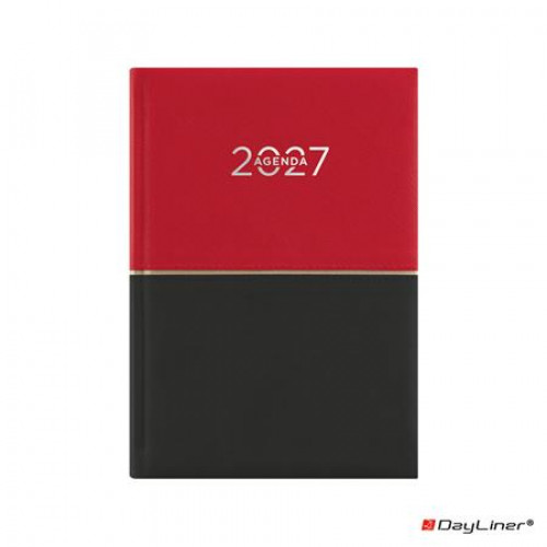 Dayliner Naptár tervező B6 heti Contrast piros-fekete (2027)