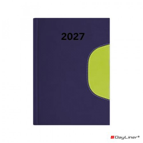Dayliner Naptár tervező A5 napi Memphis kék-zöld (2027)