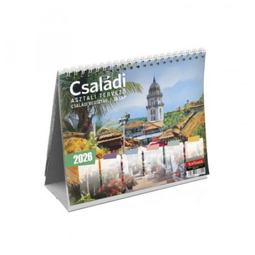 Toptimer Naptár asztali álló Családi tervező (2027)